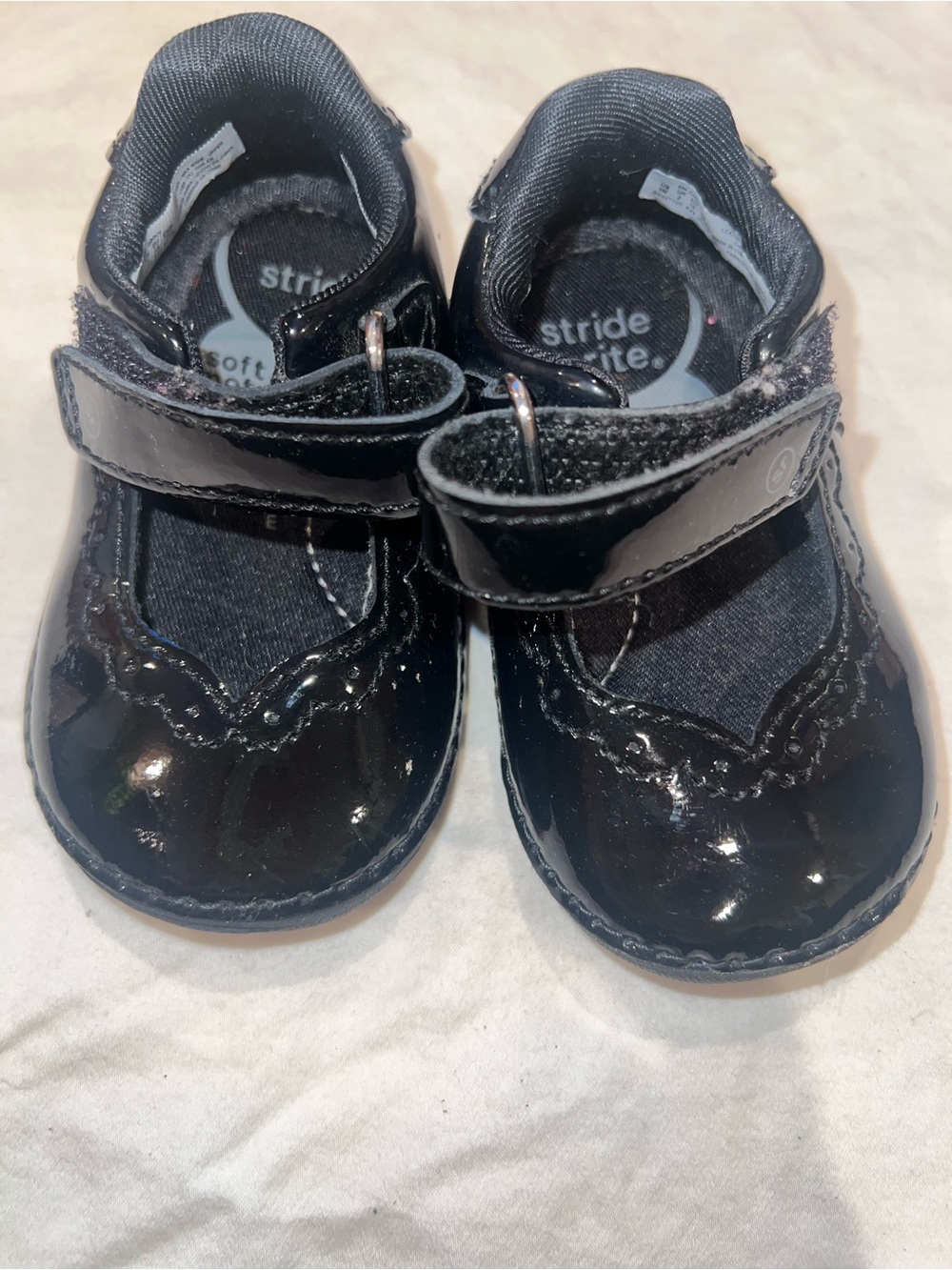 Stride Rite Black Patent Mary Jane Toddler Shoes
